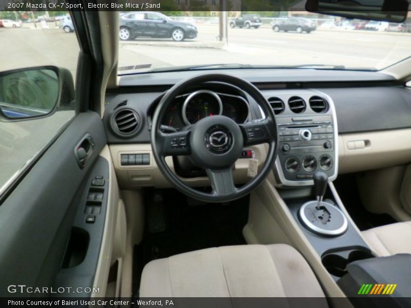 Electric Blue Mica / Sand 2007 Mazda CX-7 Sport
