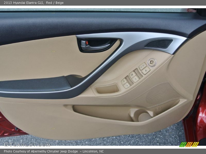 Red / Beige 2013 Hyundai Elantra GLS