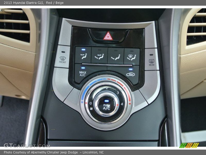 Red / Beige 2013 Hyundai Elantra GLS