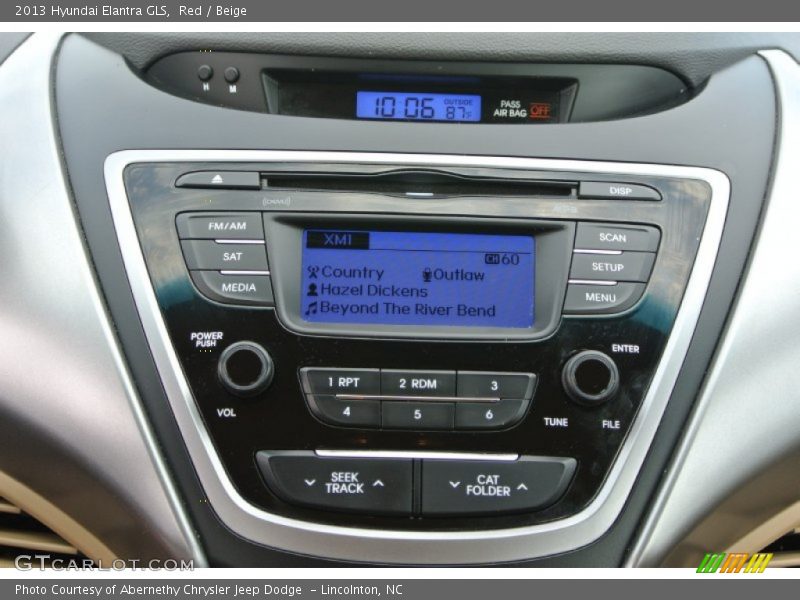 Red / Beige 2013 Hyundai Elantra GLS