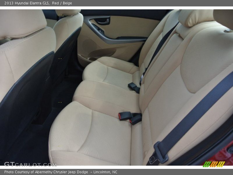 Red / Beige 2013 Hyundai Elantra GLS