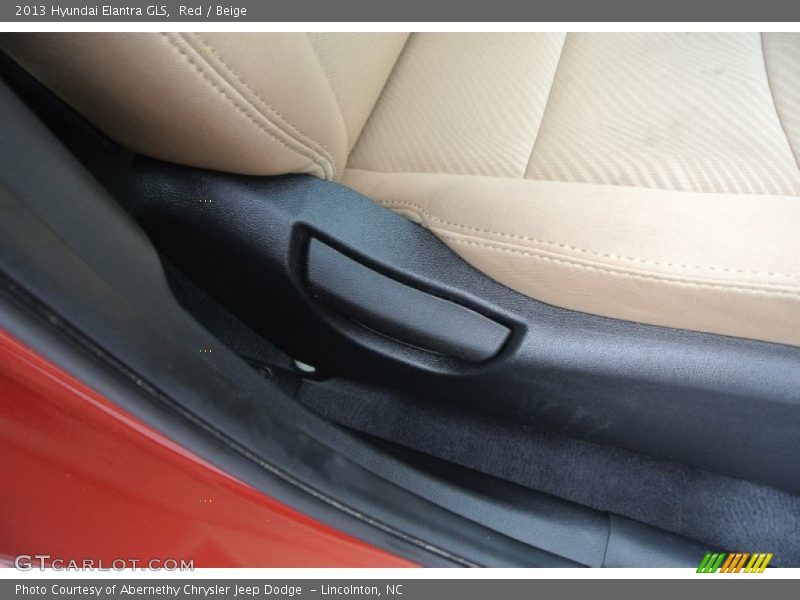 Red / Beige 2013 Hyundai Elantra GLS