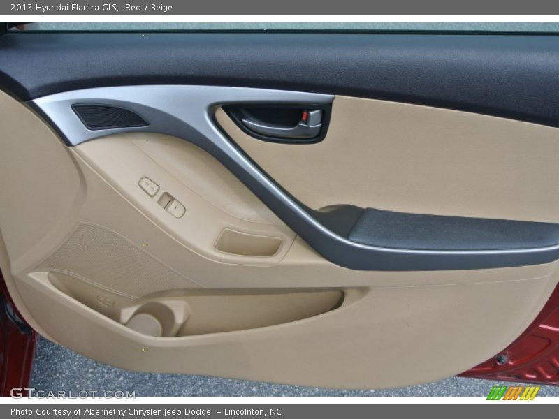 Red / Beige 2013 Hyundai Elantra GLS