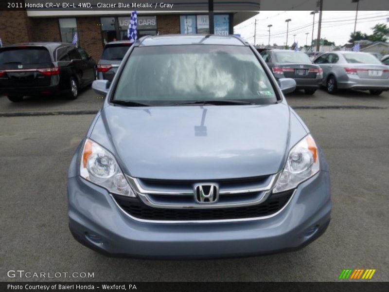 Glacier Blue Metallic / Gray 2011 Honda CR-V EX-L 4WD