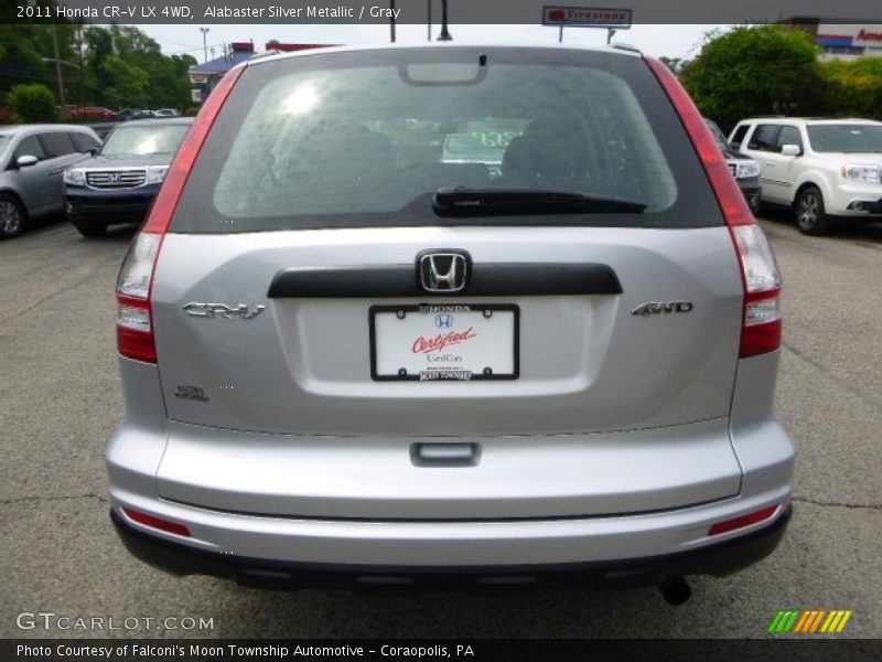 Alabaster Silver Metallic / Gray 2011 Honda CR-V LX 4WD