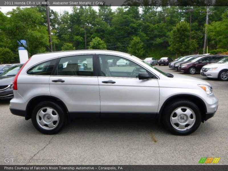 Alabaster Silver Metallic / Gray 2011 Honda CR-V LX 4WD
