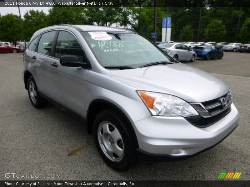 Alabaster Silver Metallic / Gray 2011 Honda CR-V LX 4WD