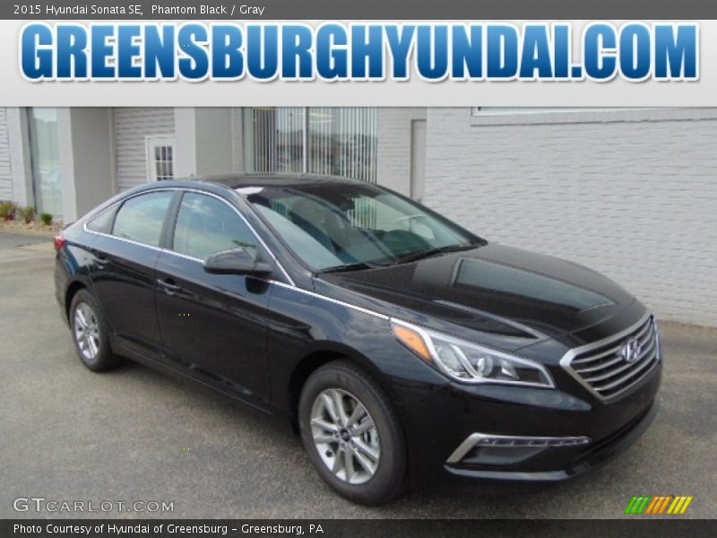 Phantom Black / Gray 2015 Hyundai Sonata SE