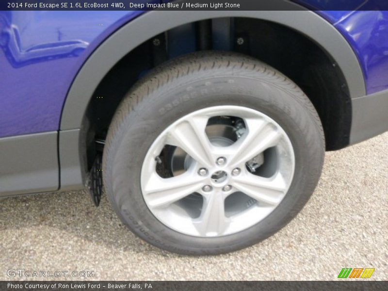 Deep Impact Blue / Medium Light Stone 2014 Ford Escape SE 1.6L EcoBoost 4WD
