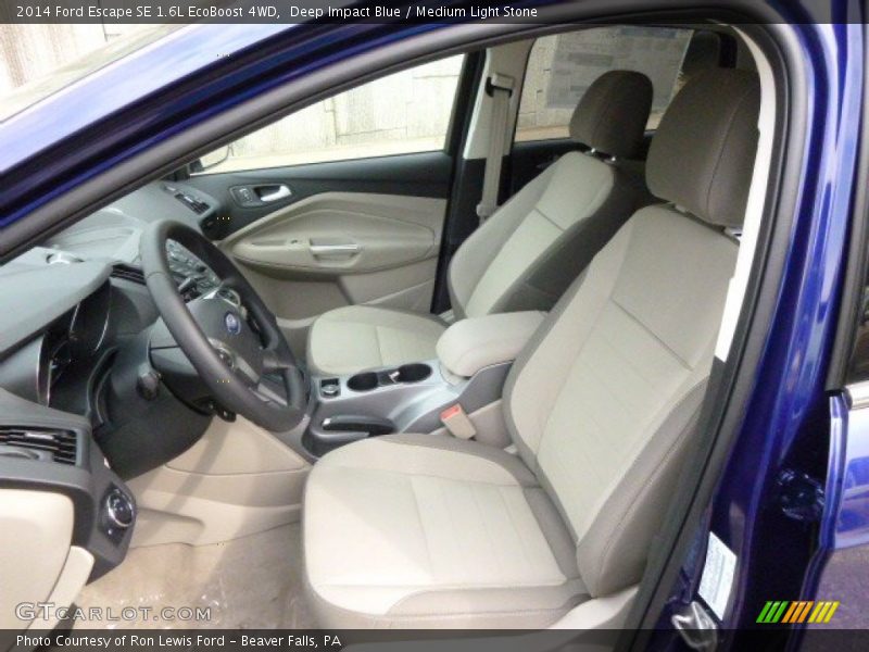 Deep Impact Blue / Medium Light Stone 2014 Ford Escape SE 1.6L EcoBoost 4WD