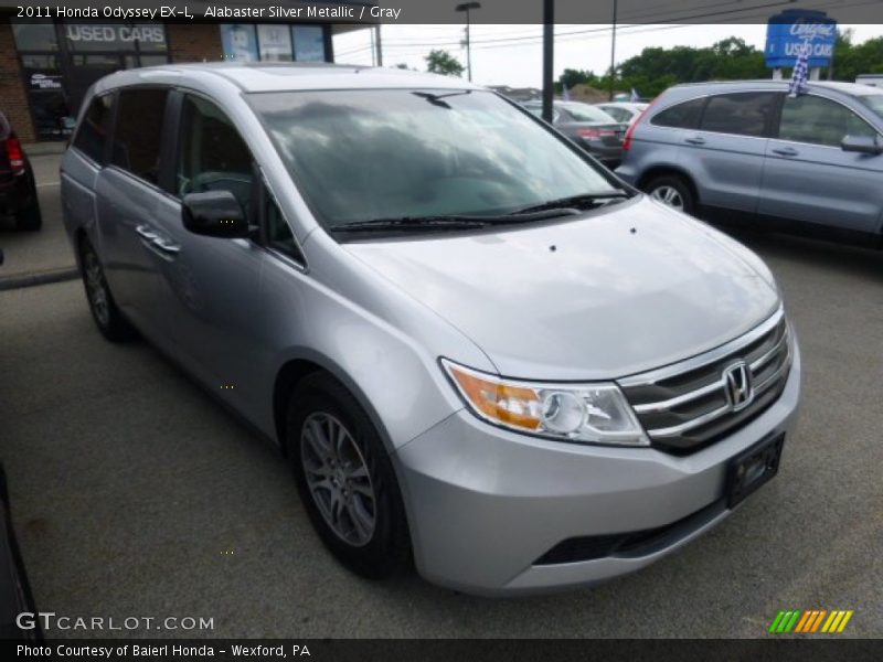 Alabaster Silver Metallic / Gray 2011 Honda Odyssey EX-L