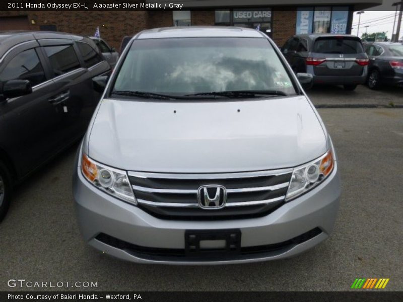 Alabaster Silver Metallic / Gray 2011 Honda Odyssey EX-L