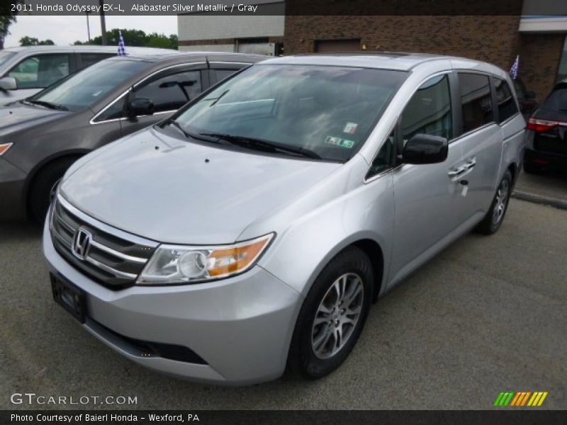 Alabaster Silver Metallic / Gray 2011 Honda Odyssey EX-L