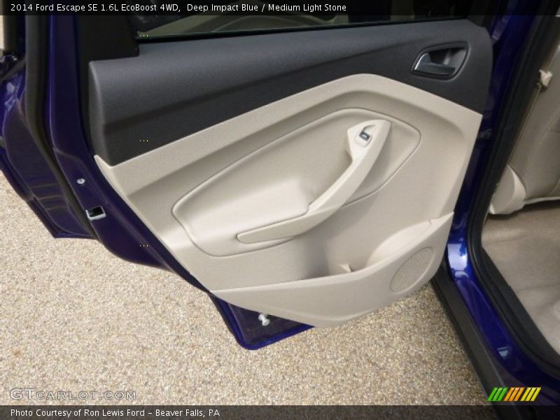 Deep Impact Blue / Medium Light Stone 2014 Ford Escape SE 1.6L EcoBoost 4WD