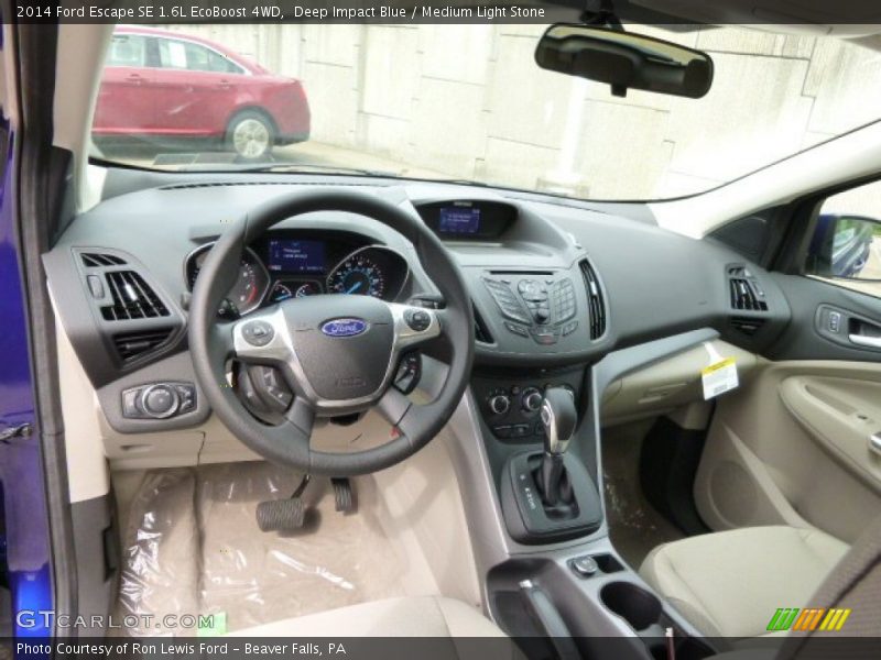 Deep Impact Blue / Medium Light Stone 2014 Ford Escape SE 1.6L EcoBoost 4WD