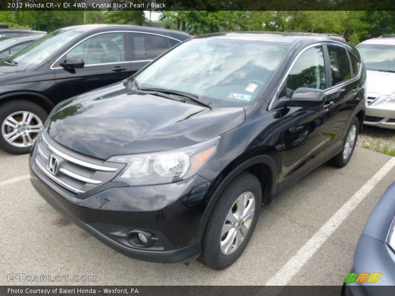 Crystal Black Pearl / Black 2012 Honda CR-V EX 4WD