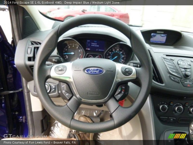 Deep Impact Blue / Medium Light Stone 2014 Ford Escape SE 1.6L EcoBoost 4WD