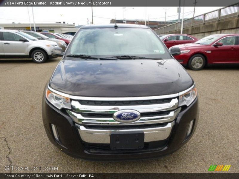 Kodiak Brown / Medium Light Stone 2014 Ford Edge Limited