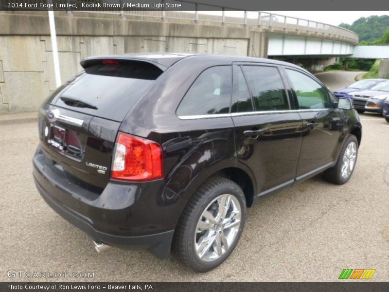 Kodiak Brown / Medium Light Stone 2014 Ford Edge Limited