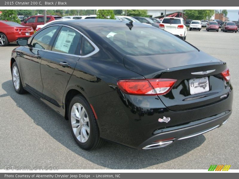 Black / Black 2015 Chrysler 200 C