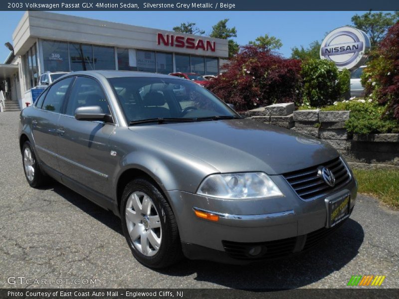 Silverstone Grey Metallic / Beige 2003 Volkswagen Passat GLX 4Motion Sedan