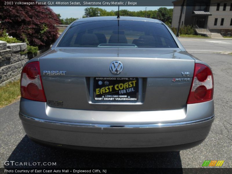 Silverstone Grey Metallic / Beige 2003 Volkswagen Passat GLX 4Motion Sedan