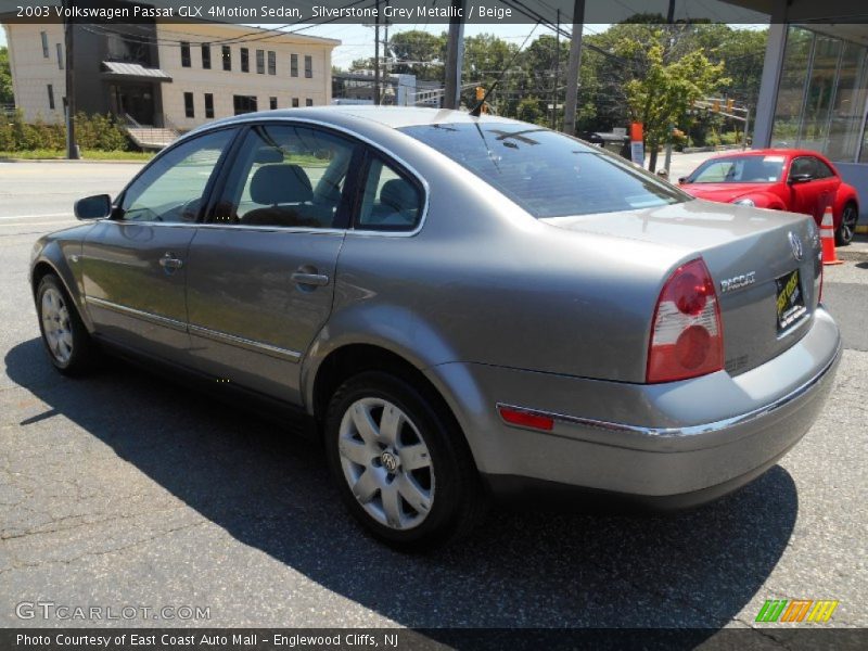 Silverstone Grey Metallic / Beige 2003 Volkswagen Passat GLX 4Motion Sedan