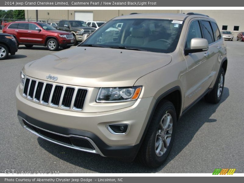 Cashmere Pearl / New Zealand Black/Light Frost 2014 Jeep Grand Cherokee Limited