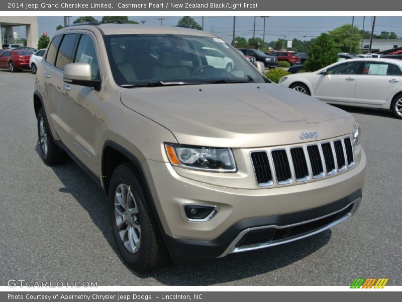 Cashmere Pearl / New Zealand Black/Light Frost 2014 Jeep Grand Cherokee Limited