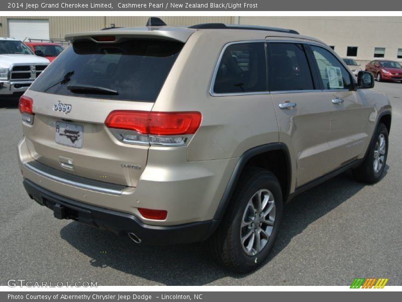 Cashmere Pearl / New Zealand Black/Light Frost 2014 Jeep Grand Cherokee Limited