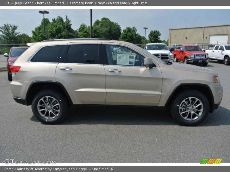 Cashmere Pearl / New Zealand Black/Light Frost 2014 Jeep Grand Cherokee Limited