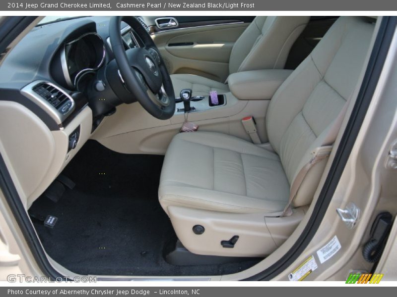 Cashmere Pearl / New Zealand Black/Light Frost 2014 Jeep Grand Cherokee Limited