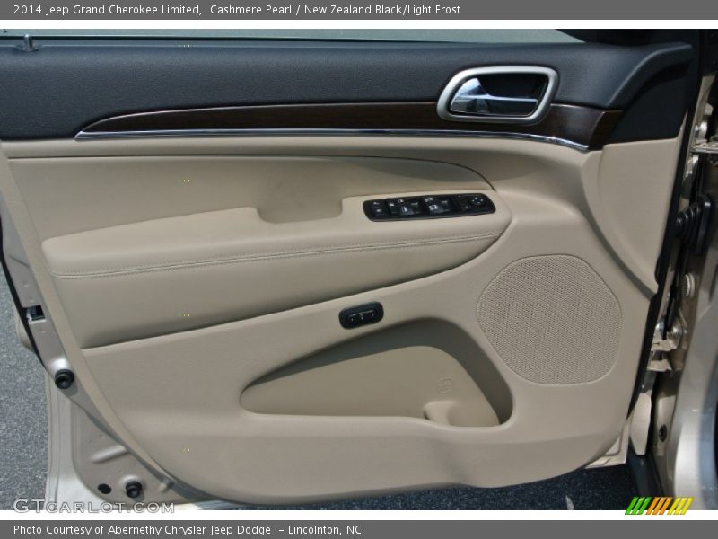 Cashmere Pearl / New Zealand Black/Light Frost 2014 Jeep Grand Cherokee Limited