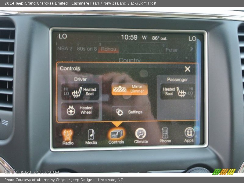 Cashmere Pearl / New Zealand Black/Light Frost 2014 Jeep Grand Cherokee Limited