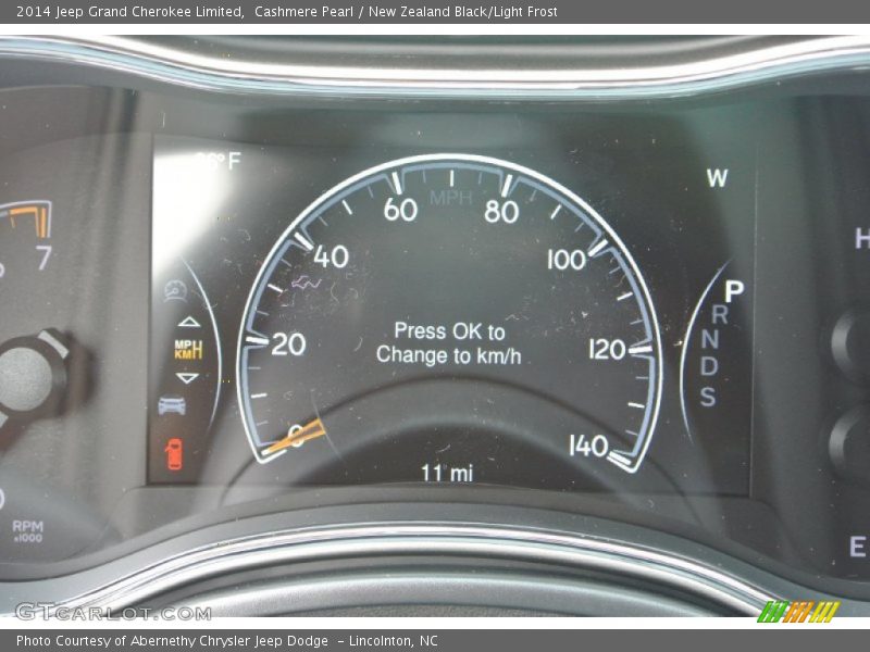 Cashmere Pearl / New Zealand Black/Light Frost 2014 Jeep Grand Cherokee Limited