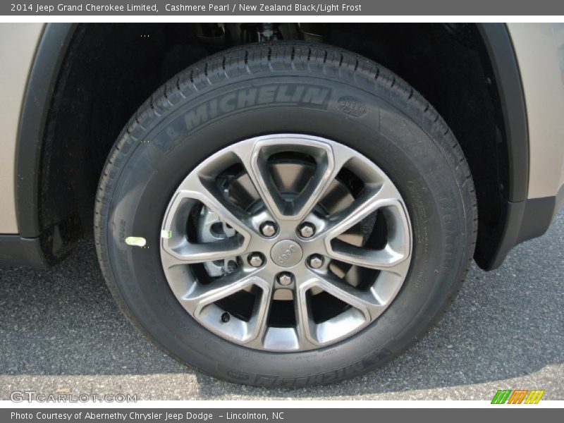 Cashmere Pearl / New Zealand Black/Light Frost 2014 Jeep Grand Cherokee Limited