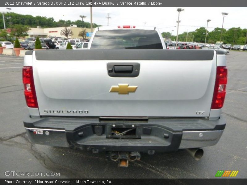 Silver Ice Metallic / Ebony 2012 Chevrolet Silverado 3500HD LTZ Crew Cab 4x4 Dually