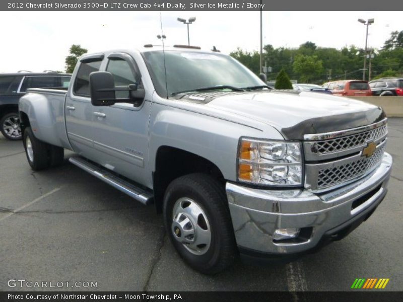 Front 3/4 View of 2012 Silverado 3500HD LTZ Crew Cab 4x4 Dually