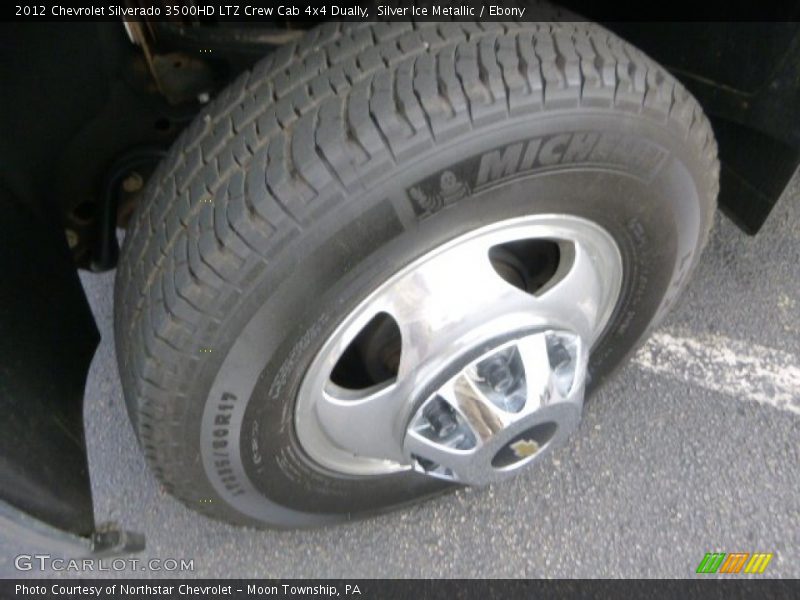 Silver Ice Metallic / Ebony 2012 Chevrolet Silverado 3500HD LTZ Crew Cab 4x4 Dually