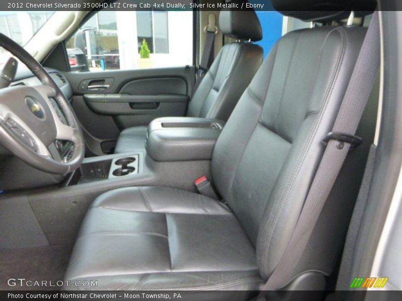 Silver Ice Metallic / Ebony 2012 Chevrolet Silverado 3500HD LTZ Crew Cab 4x4 Dually
