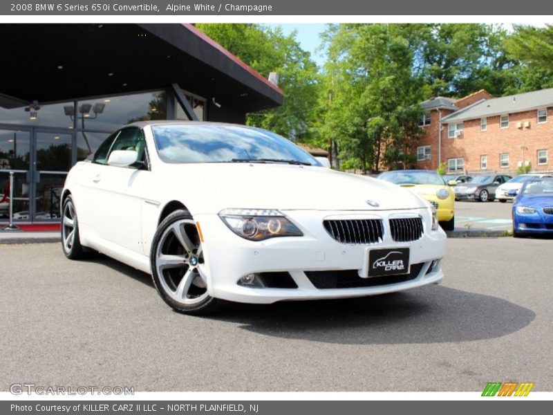 Alpine White / Champagne 2008 BMW 6 Series 650i Convertible