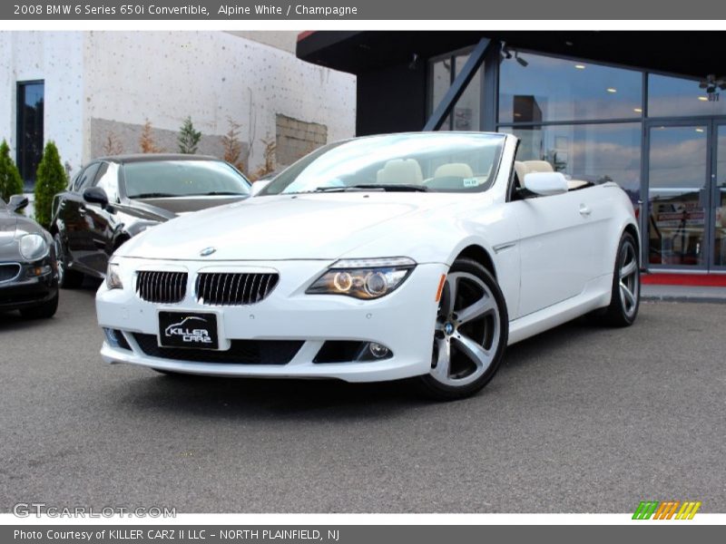 Alpine White / Champagne 2008 BMW 6 Series 650i Convertible