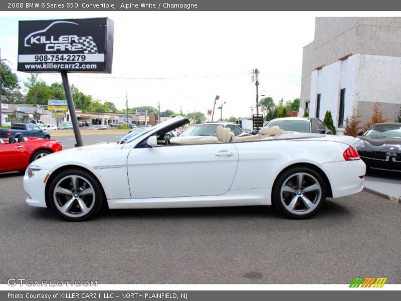 Alpine White / Champagne 2008 BMW 6 Series 650i Convertible