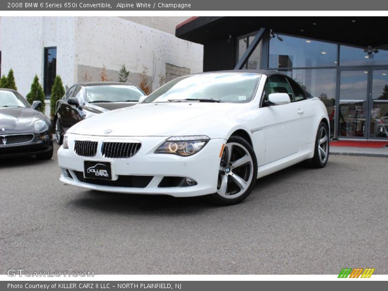 Alpine White / Champagne 2008 BMW 6 Series 650i Convertible