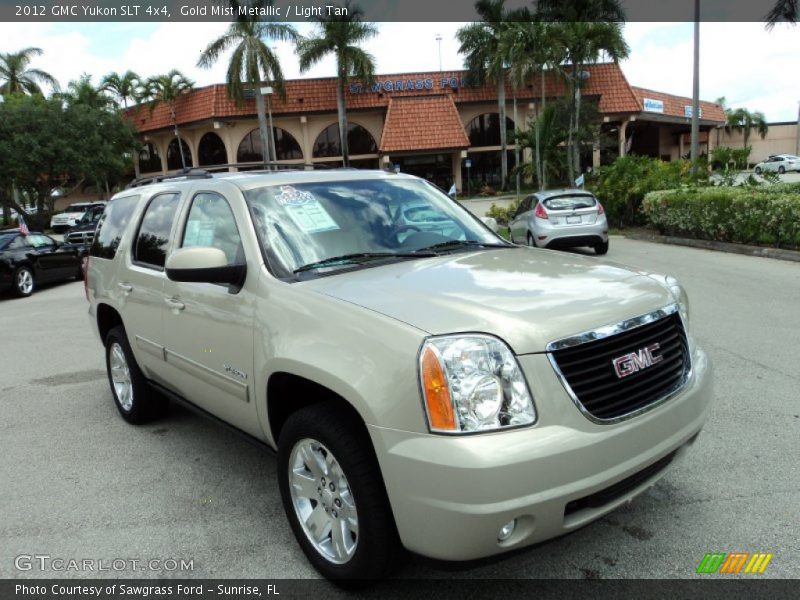 Gold Mist Metallic / Light Tan 2012 GMC Yukon SLT 4x4