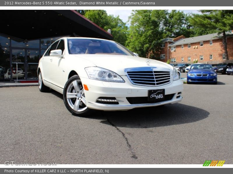 Diamond White Metallic / Cashmere/Savanna 2012 Mercedes-Benz S 550 4Matic Sedan