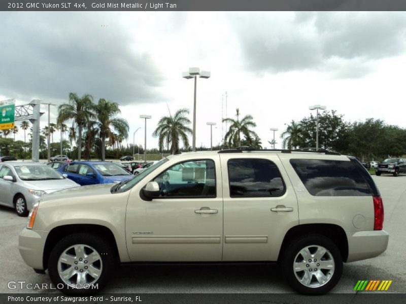 Gold Mist Metallic / Light Tan 2012 GMC Yukon SLT 4x4