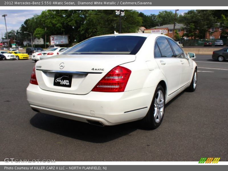 Diamond White Metallic / Cashmere/Savanna 2012 Mercedes-Benz S 550 4Matic Sedan