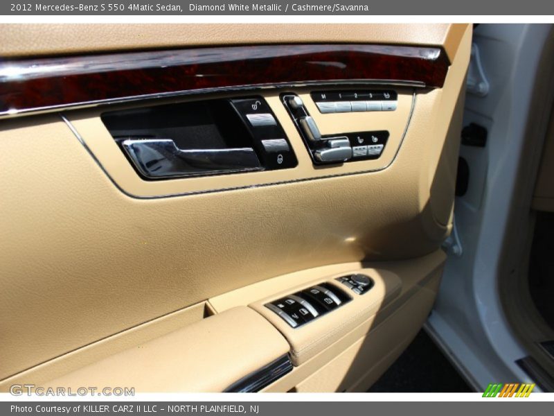 Diamond White Metallic / Cashmere/Savanna 2012 Mercedes-Benz S 550 4Matic Sedan