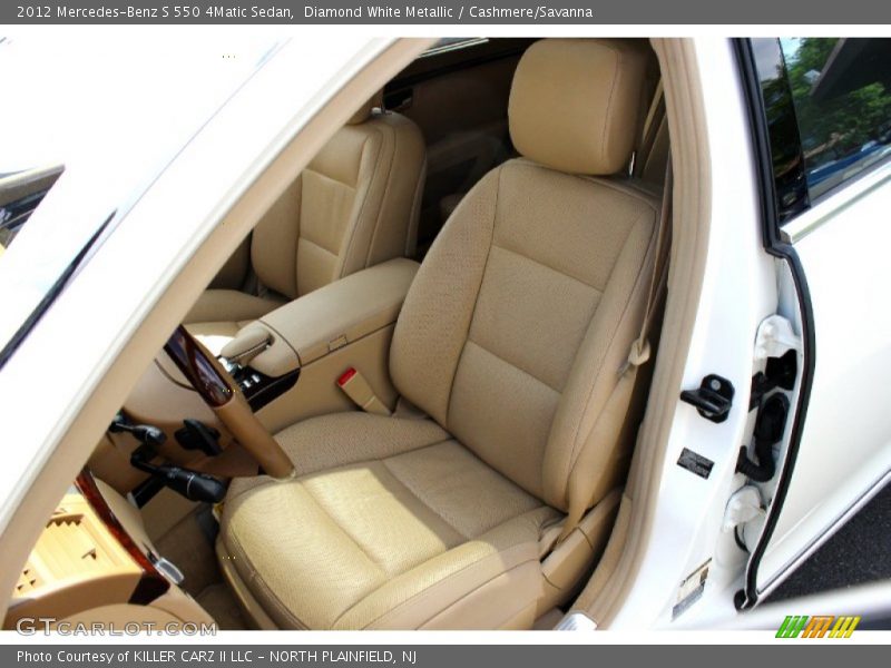 Diamond White Metallic / Cashmere/Savanna 2012 Mercedes-Benz S 550 4Matic Sedan